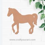 Horse Cutout MDF Design 1