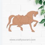 Horse Pre Marked MDF Design 1