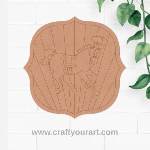 Horse In Carnival Circus Pre Marked MDF Design 1