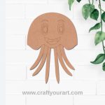 Jelly Fish Pre Marked MDF Design 4