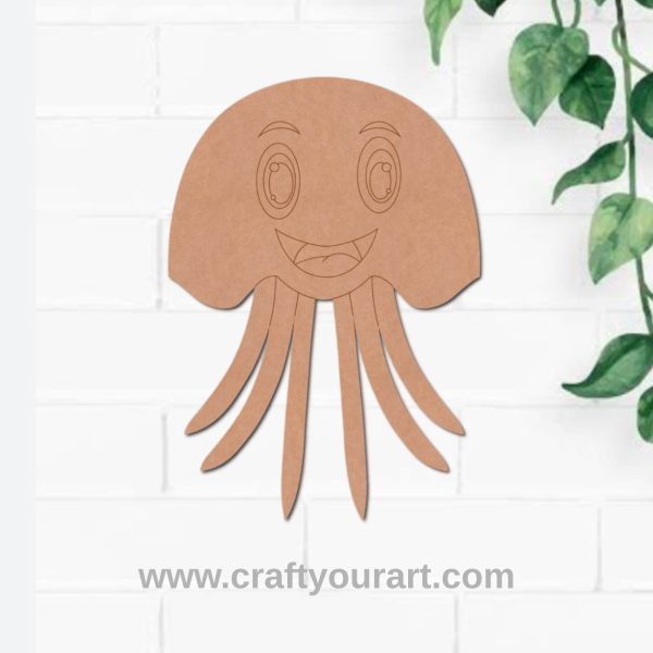 Jelly Fish Pre Marked MDF Design 4