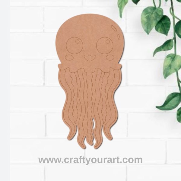 Jelly Fish Pre Marked MDF Design 1