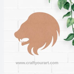 Leo Zodiac Sign Cutout MDF Design 1