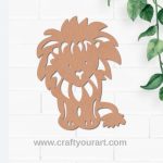 Lion Cutout MDF Design 1