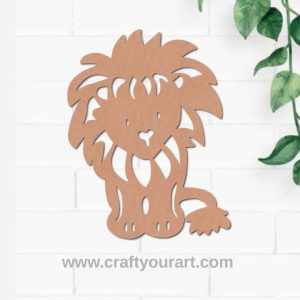 Lion Cutout MDF Design 1