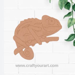 Chameleon Lizard Pre Marked MDF Design 1