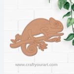 Chameleon Lizard Pre Marked MDF Design 2