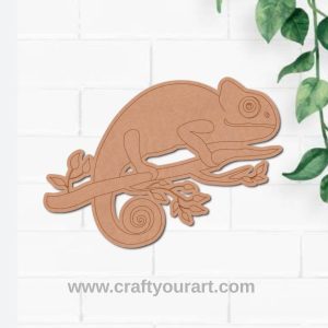Chameleon Lizard Pre Marked MDF Design 2