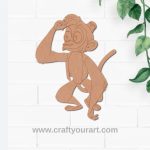 Abu Monkey Aladdin Pre Marked MDF Design 1