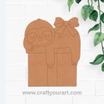 Sloth Christmas Pre Marked MDF Design 3