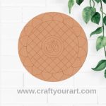 Om Mandala Pre Marked Round MDF Design 1