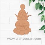 Kalash Matka Swastik Pre Marked MDF Design 1