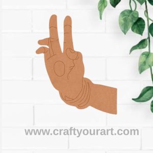Hand Mudra Pre Marked MDF Design 2