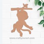 Monkey Cutout MDF Design 1