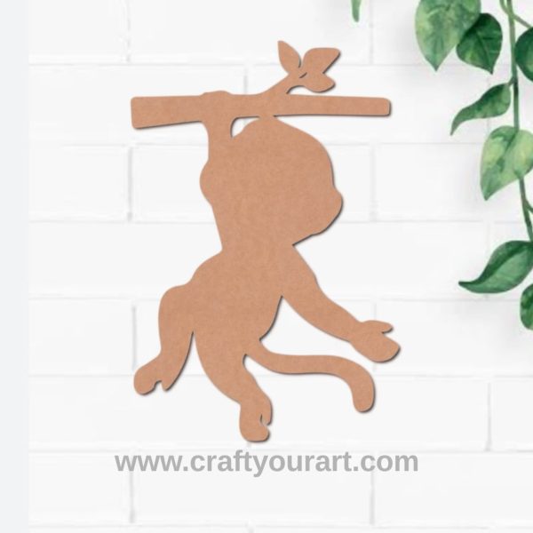 Monkey Cutout MDF Design 1