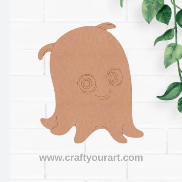 Pearl Octopus Finding Dory Pre Marked MDF Design 1