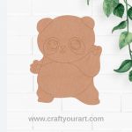 Baby Panda Pre Marked MDF Design 1