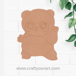 Baby Panda Pre Marked MDF Design 1
