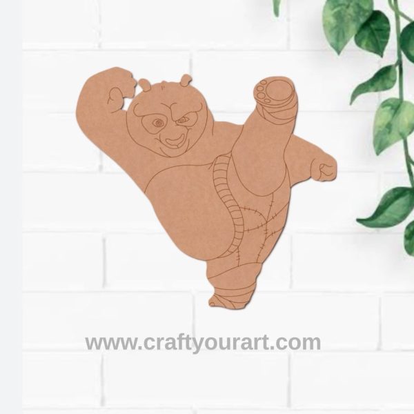 Kung Fu Panda Pre Marked MDF Design 2