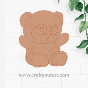 Baby Panda Pre Marked MDF Design 4
