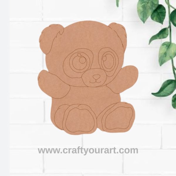 Baby Panda Pre Marked MDF Design 4