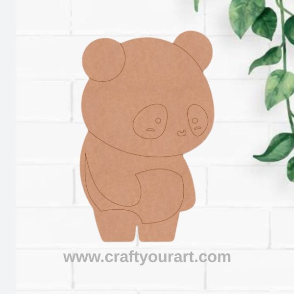 Baby Panda Pre Marked MDF Design 5