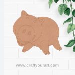 Pig Toy Story Pre Marked MDF Design 1