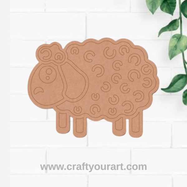Sheep Pre Marked MDF Design 1