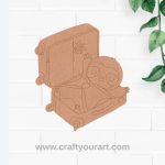 Sloth In A Bag Pre Marked MDF Design 1