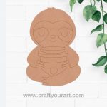Sloth Pre Marked MDF Design 7
