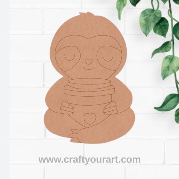 Sloth Pre Marked MDF Design 7