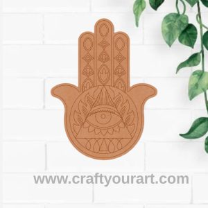 Hamsa Hand Pre Marked MDF Design 3