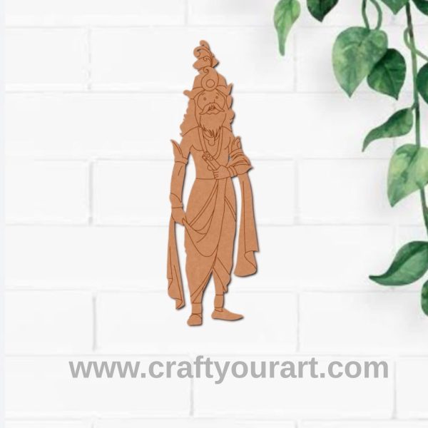 Shakuni Mahabharata Pre Marked MDF Design 1