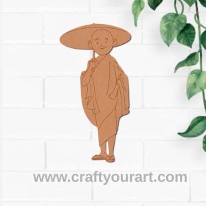 Buddhist Monk Pre Marked MDF Design 2