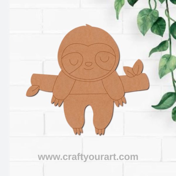 Sloth Pre Marked MDF Design 8