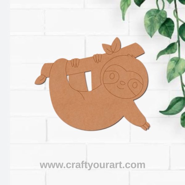 Sloth Pre Marked MDF Design 6