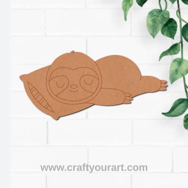 Sloth Pre Marked MDF Design 5