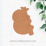 Sloth Pre Marked MDF Design 4