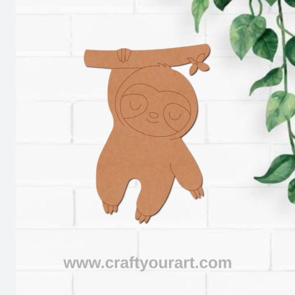 Sloth Pre Marked MDF Design 1