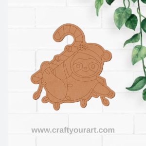 Sloth Christmas Pre Marked MDF Design 1