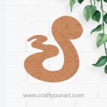 Snake Pre Marked MDF Design 1
