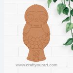 Sloth Pre Marked MDF Design 10
