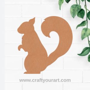 Squirrel Cutout MDF Design 1