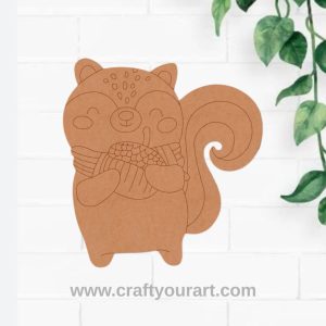 Squirrel Pre Marked MDF Design 1