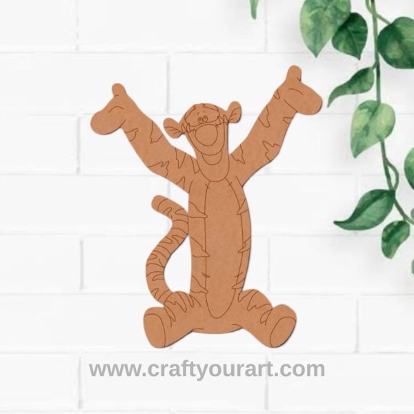 Tigger Winnie The Pooh Pre Marked MDF Design 1