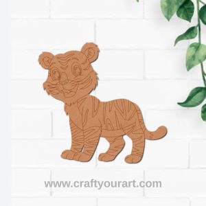 Baby Tiger Pre Marked MDF Design 2