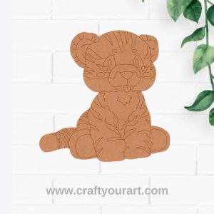 Baby Tiger Pre Marked MDF Design 1