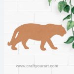 Tiger Cutout MDF Design 1