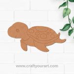 Tortoise Pre Marked MDF Design 1
