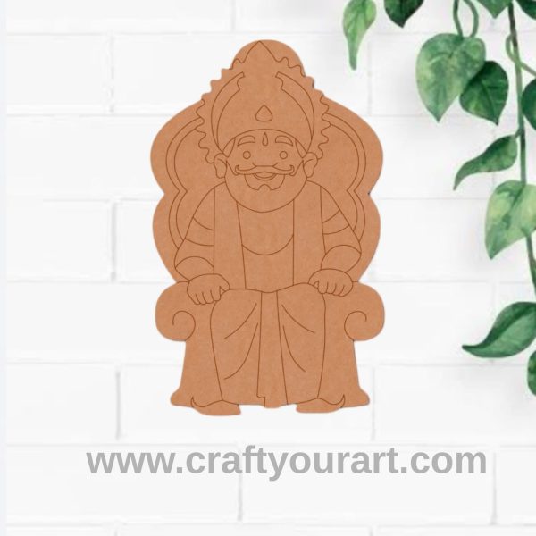 King Dashrath Pre Marked MDF Design 1